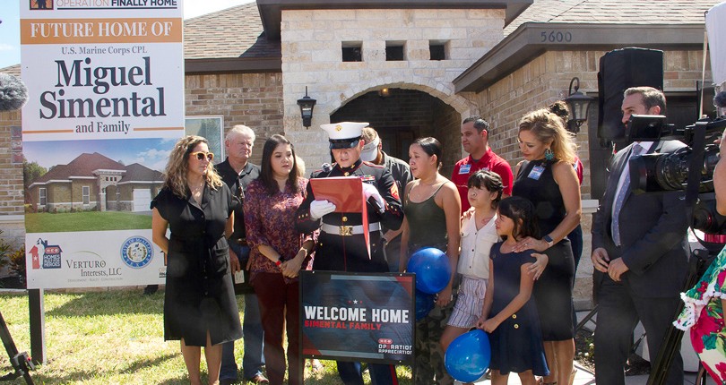 U.S. Marine Corps Corporal Miguel Angel Simental Receives Mortgage-Free Home