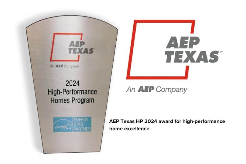 AEP Texas High-Performance Homes Program Awards Five Local Builders